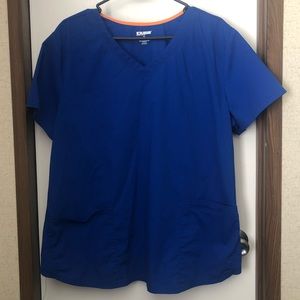 Royal Blue Scrub Top
